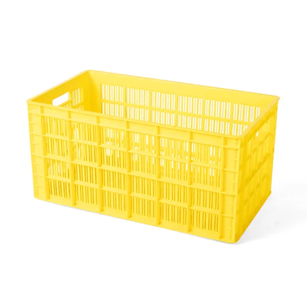 Plastic Crate Egg EC01 (L- 672 mm × W- 380 mm × H- 325 mm) Yellow